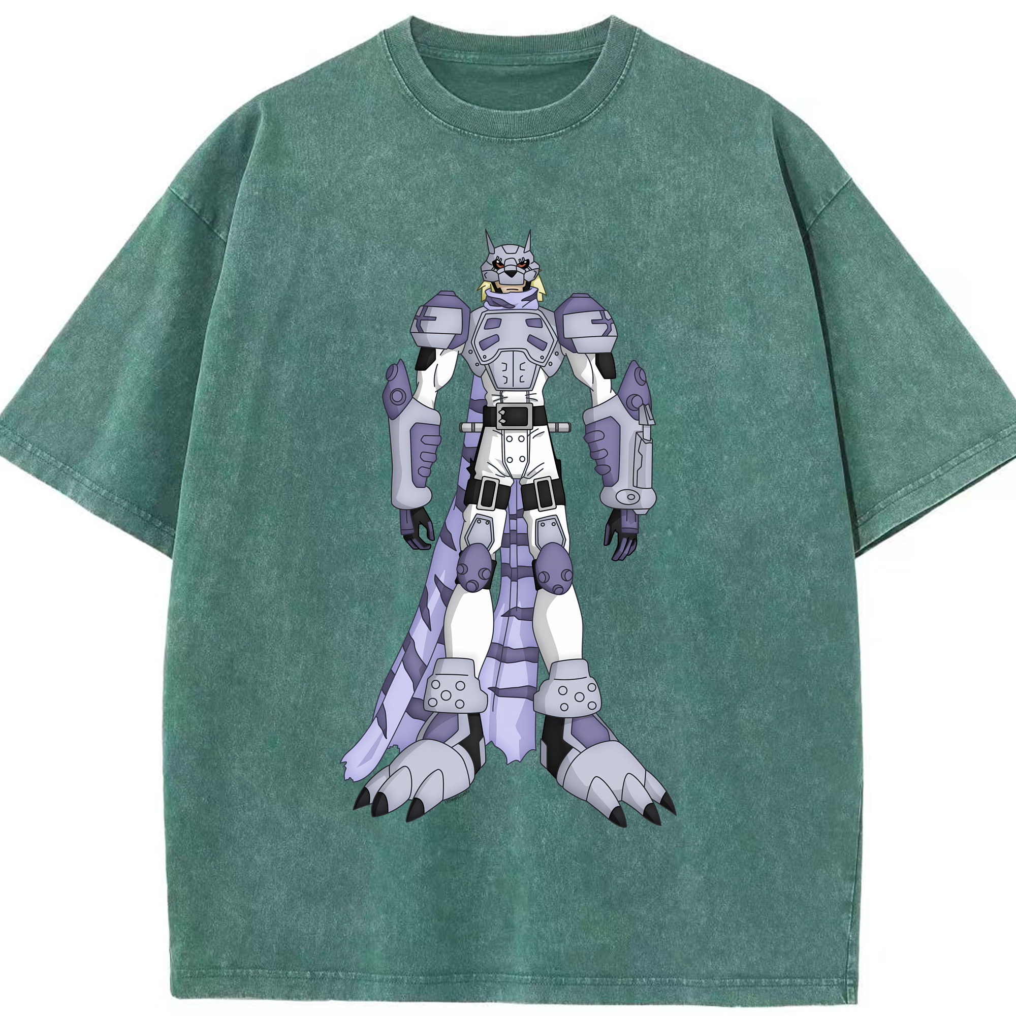 （画像用） Digimon デジタルモンスター/デジモン 綿100% ヴィンテージ風 半袖Tシャツ（フロントプリント）